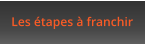 Les étapes à franchir